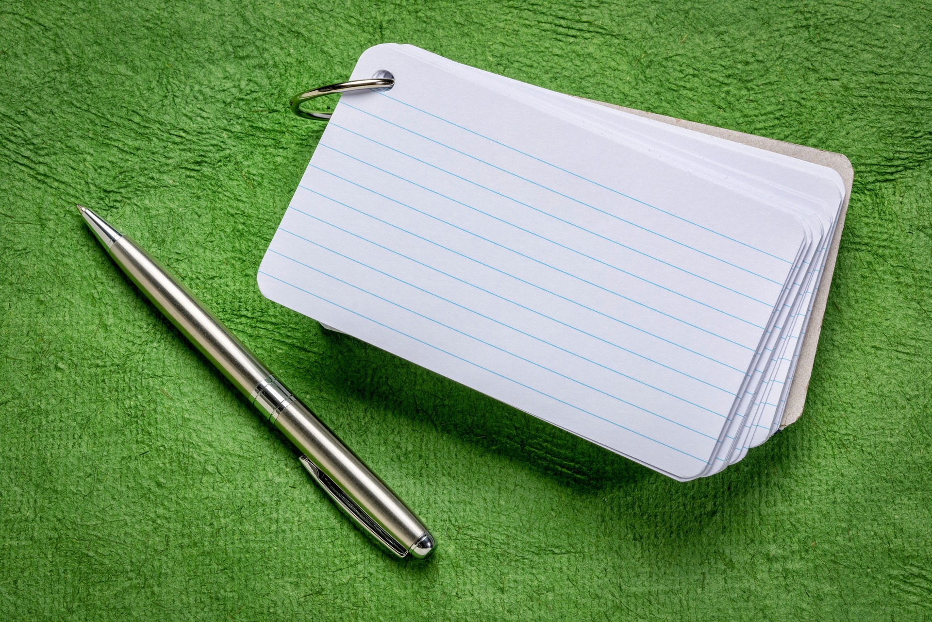 blank index cards